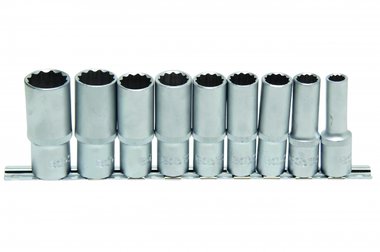 9-piece Deep Socket Set, 12-pt., 1/2