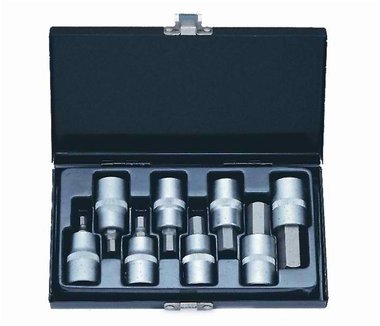 1/2 Hex socket bit set 8pc