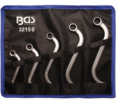 5-piece S-Type Ring Spanner Set, Inch Sizes, 3/8