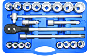 Socket Set 20 mm (3/4) Inch sizes 21 pcs