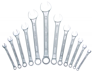 12-piece Combination Spanner Set, in Accordance with DIN 3113, 6-22 mm