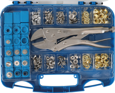 Eyelet and Snap Fastener Assortment 275 pcs