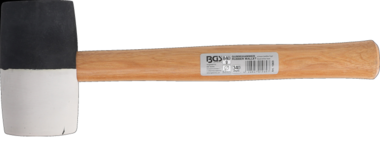 Rubber Mallet Hickory Handle black/white Head 840 g