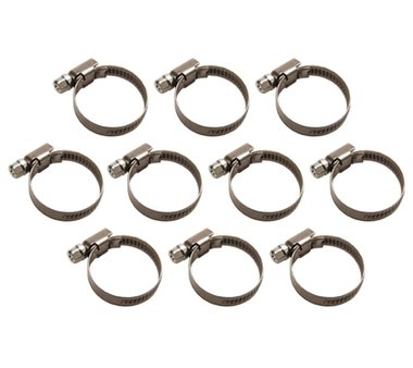 Hose Clamp, 20x32 mm, Stainless Steel, 10 pcs.
