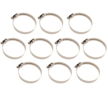 Hose Clamp, 40x60 mm, Stainless Steel, 10 pcs.