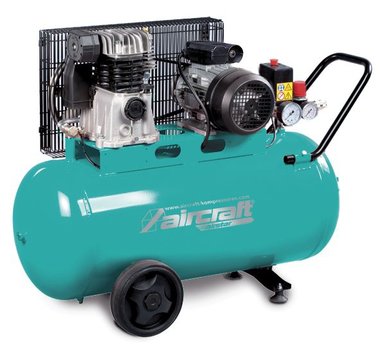 Belt-driven compressor 2 cyl. 10 bar - 50 l