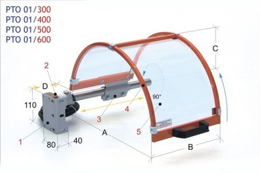 Safety device for lathe chuck PTO 01/600, 4,70kg