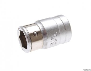 Bit Adaptor with retaining Ball 12.5 mm (1/2) Drive internal Hexagon 14 mm