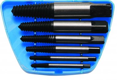 6-piece Screw Extractor Set, Sizes 1-6