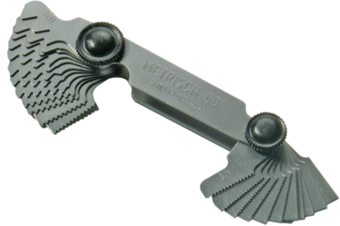 Screwpitch Gauge 24 Blades metric 0.25 - 6.00 mm