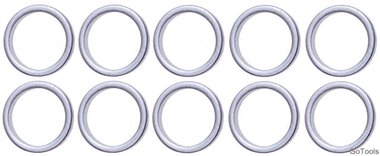 Seal Ring Assortment for BGS 126 Ø 13 / 16.5 mm 10 pcs.