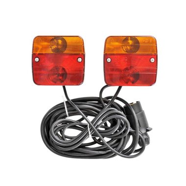 Trailer lights with magnets 7,5+2,5M cable