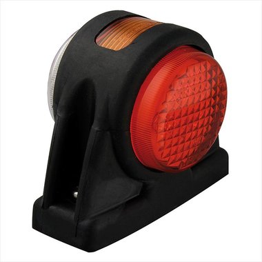 Outline marker lamp 12/24V red/white/amber 101x82mm LED