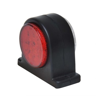 Outline marker lamp red/white 68x62mm 8LED