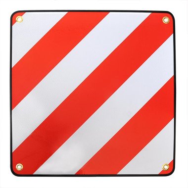 Rear warning sign aluminium 50x50cm for Italy