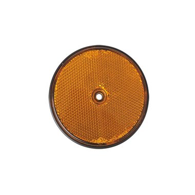 Reflector amber 80mm screw-on