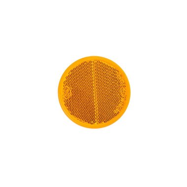 Reflector amber 60mm self adhesive