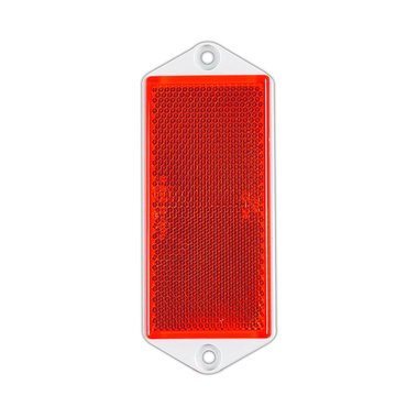 Reflector red 104x40mm screw-on