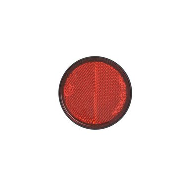 Reflector red 58mm self adhesive with base plate