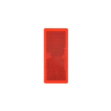 Reflector red 82x36mm self adhesive