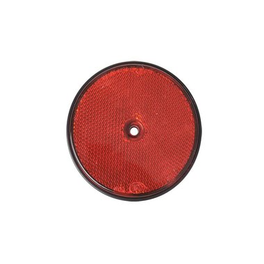 Reflector red 80mm screw-on