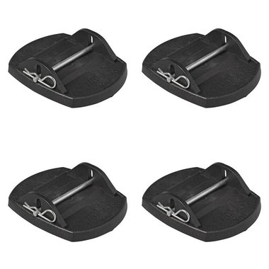 Corner steady feet with metal pin set of 4 pieces