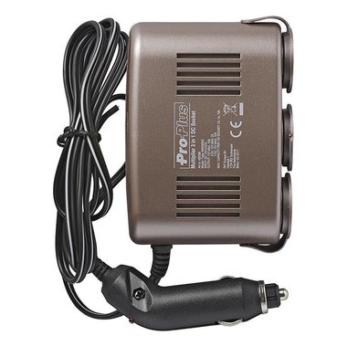 3-Way socket 12V incl. mounting plate