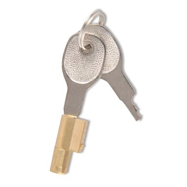 Key lock for ball coupling