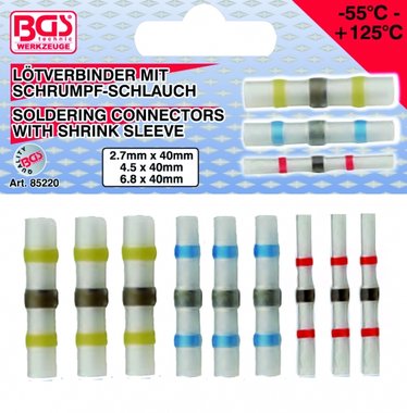 9-piece Soldering Connector Set, with Shrink Sleeve