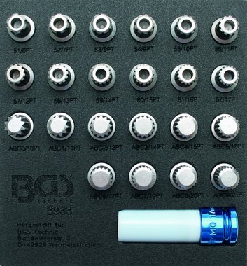 23-piece Rim Lock Socket Set for VAG