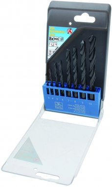 8-piece HSS Drill Set, 3 - 10 mm