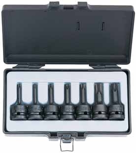 1/2 Star impact socket bit set 7pc