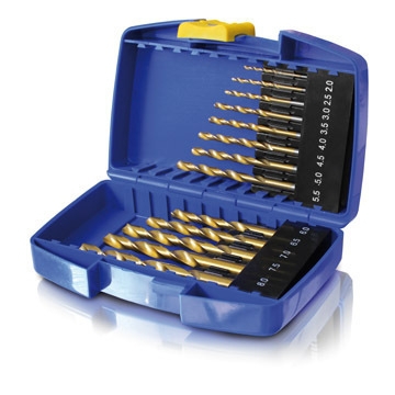 Titanium-Coated Drill Bits Set 13pc