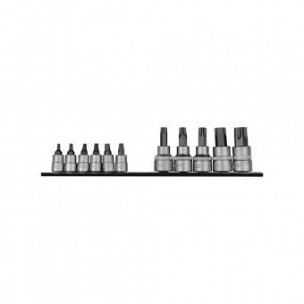 1/4 & 3/8 Star socket bit set 11pc
