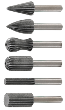 6-piece Taper Milling Set, HSS