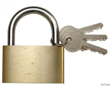 Solid Brass Padlocks, 50 mm