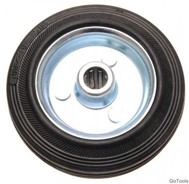 100 mm Solid Rubber Wheel, Steel Rim