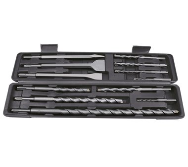 12-piece Hamer Drill / Chisel Set with SDS Shaft, Carbide Tipped