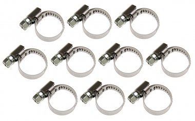Hose Clamp, 16x25 mm, Stainless Steel, 10 pcs.