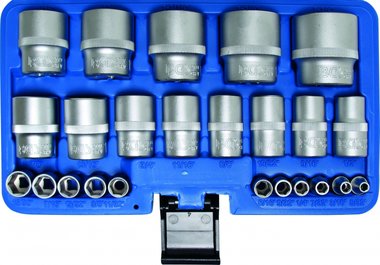 24-piece Socket Set, Inch Sizes