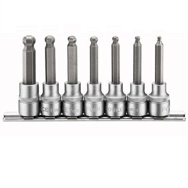 3/8 Hex ball point socket bit set 7pc