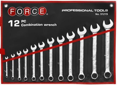 Combination wrench set SAE 12pc