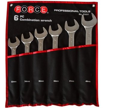 Combination wrench set Jumbo 6pc