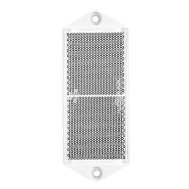Reflector white 127x51mm screw-on