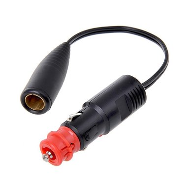 Adapter cable from cigarette lighter plug to DIN-socket