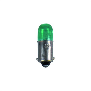 Car bulb 12V 4W BA9s green X2 piece