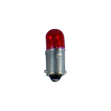Car bulb 12V 4W BA9s red X2 piece