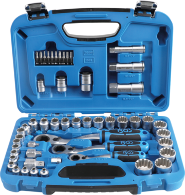 52-piece Gear Lock Go-Thru Socket Set, 4.5 - 25 mm