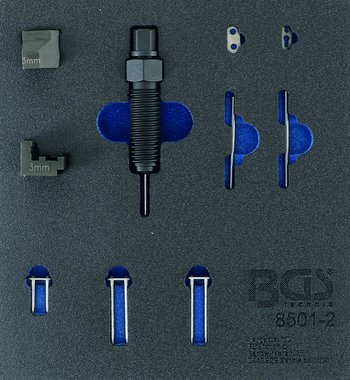 Supplementary Set for Timing Chain Riveting Device (BGS 8501), suitable for 3 mm Chain Pins