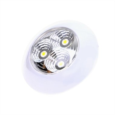 Ceiling light / surface-mounted luminaire 3-leds 12V 290lm ø95x25mm